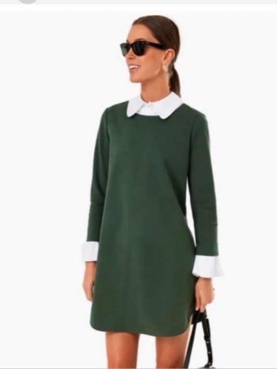 Tuckernuck Dresses & Skirts - Tuckernuck English Ivy Dakotah Collared Hunter Green White Shirt Dress Large